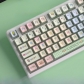 Luckly 104+18 Clear PC+PBT Dye-subbed Pudding Jelly Keycaps Set OEM Profile Mechanical Keyboard